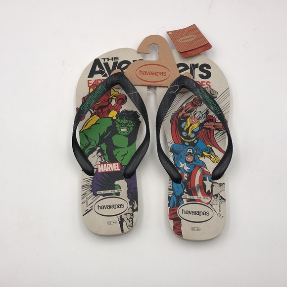 Havaianas Men's Havaianas Marvel Classics Avengers Top Sandal Beige - Picture 2 of 5